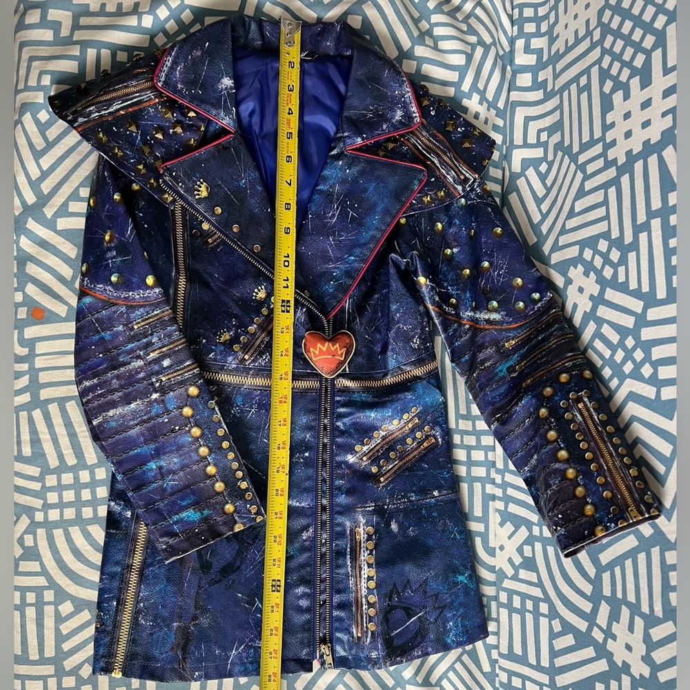 Disney Descendants 2 Evie Thick Faux Leather Jacket Costume plus leggings
